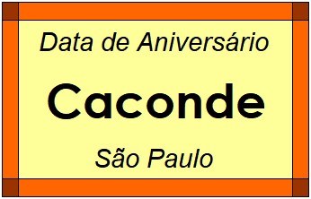 Data de Aniversário da Cidade Caconde