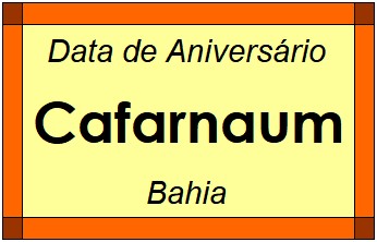 Data de Aniversário da Cidade Cafarnaum