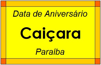 Data de Aniversário da Cidade Caiçara