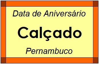 Data de Aniversário da Cidade Calçado