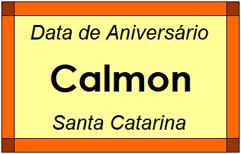 Data de Aniversário da Cidade Calmon