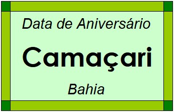 Data de Aniversário da Cidade Camaçari