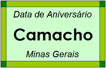 Data de Aniversário da Cidade Camacho