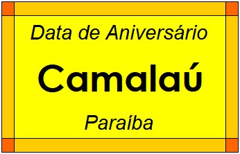 Data de Aniversário da Cidade Camalaú