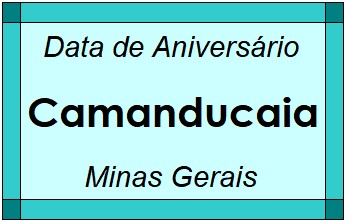 Data de Aniversário da Cidade Camanducaia