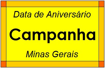 Data de Aniversário da Cidade Campanha