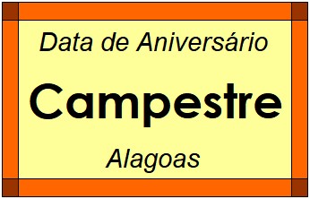 Data de Aniversário da Cidade Campestre