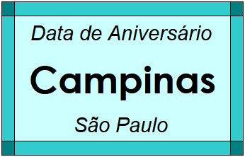 Data de Aniversário da Cidade Campinas