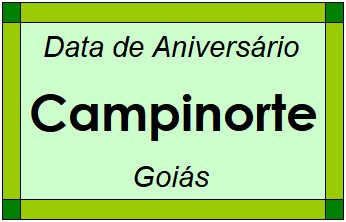 Data de Aniversário da Cidade Campinorte