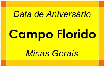 Data de Aniversário da Cidade Campo Florido