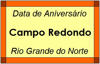 Data de Aniversário da Cidade Campo Redondo