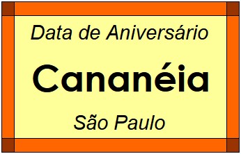 Data de Aniversário da Cidade Cananéia