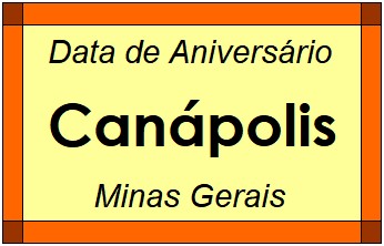 Data de Aniversário da Cidade Canápolis