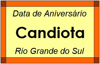 Data de Aniversário da Cidade Candiota