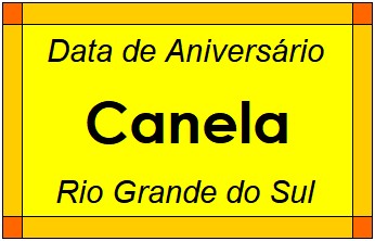 Data de Aniversário da Cidade Canela