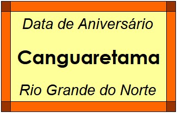 Data de Aniversário da Cidade Canguaretama