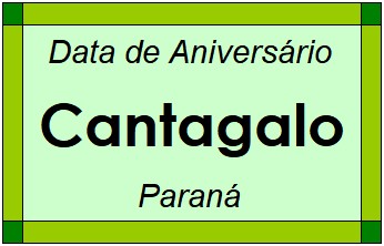 Data de Aniversário da Cidade Cantagalo