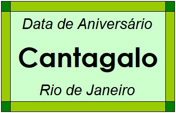 Data de Aniversário da Cidade Cantagalo