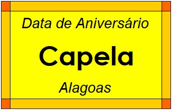 Data de Aniversário da Cidade Capela