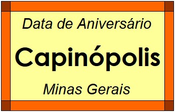 Data de Aniversário da Cidade Capinópolis