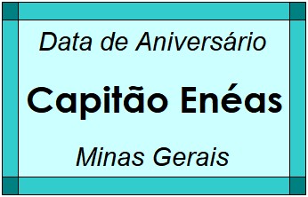 Data de Aniversário da Cidade Capitão Enéas