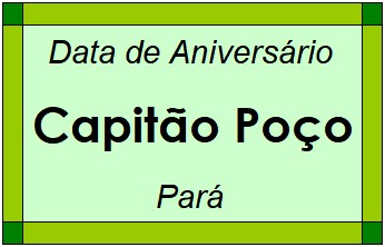 Data de Aniversário da Cidade Capitão Poço