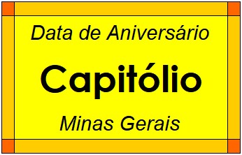 Data de Aniversário da Cidade Capitólio