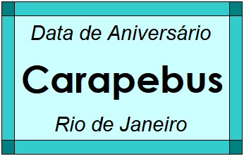 Data de Aniversário da Cidade Carapebus