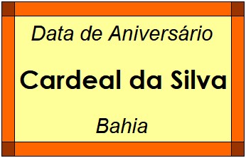 Data de Aniversário da Cidade Cardeal da Silva