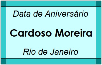 Data de Aniversário da Cidade Cardoso Moreira