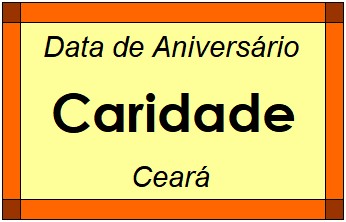 Data de Aniversário da Cidade Caridade