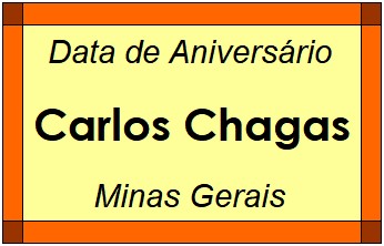 Data de Aniversário da Cidade Carlos Chagas