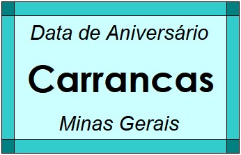 Data de Aniversário da Cidade Carrancas