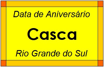 Data de Aniversário da Cidade Casca