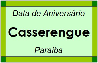 Data de Aniversário da Cidade Casserengue