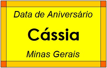 Data de Aniversário da Cidade Cássia