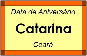 Data de Aniversário da Cidade Catarina