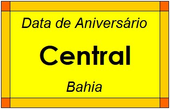 Data de Aniversário da Cidade Central