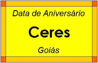 Data de Aniversário da Cidade Ceres