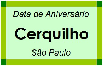 Data de Aniversário da Cidade Cerquilho