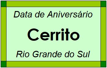 Data de Aniversário da Cidade Cerrito