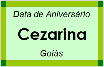 Data de Aniversário da Cidade Cezarina