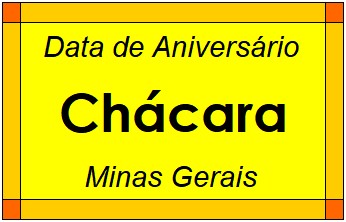 Data de Aniversário da Cidade Chácara