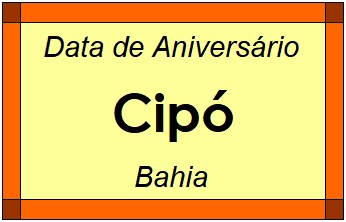 Data de Aniversário da Cidade Cipó