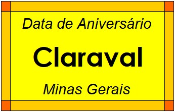 Data de Aniversário da Cidade Claraval