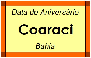 Data de Aniversário da Cidade Coaraci