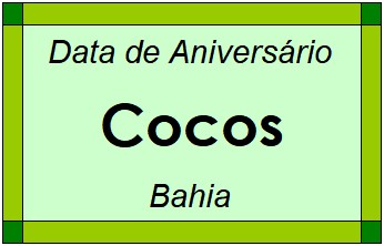 Data de Aniversário da Cidade Cocos