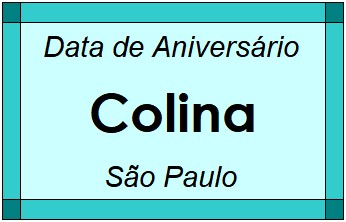 Data de Aniversário da Cidade Colina