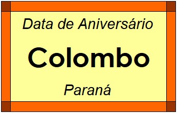 Data de Aniversário da Cidade Colombo