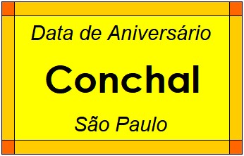 Data de Aniversário da Cidade Conchal